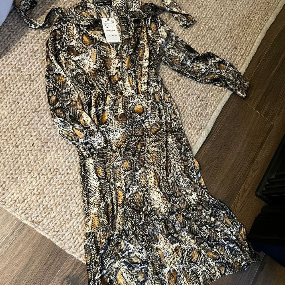 Snake Skin Long Dress